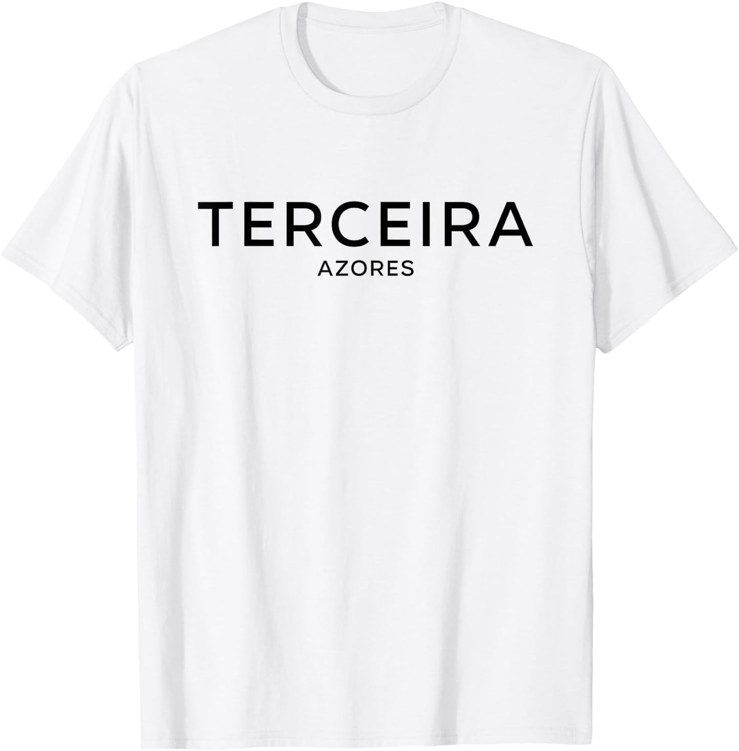 Terceira Island Azores - Portugal Minimalist Aesthetic T-Shirt - T-Shirt | White