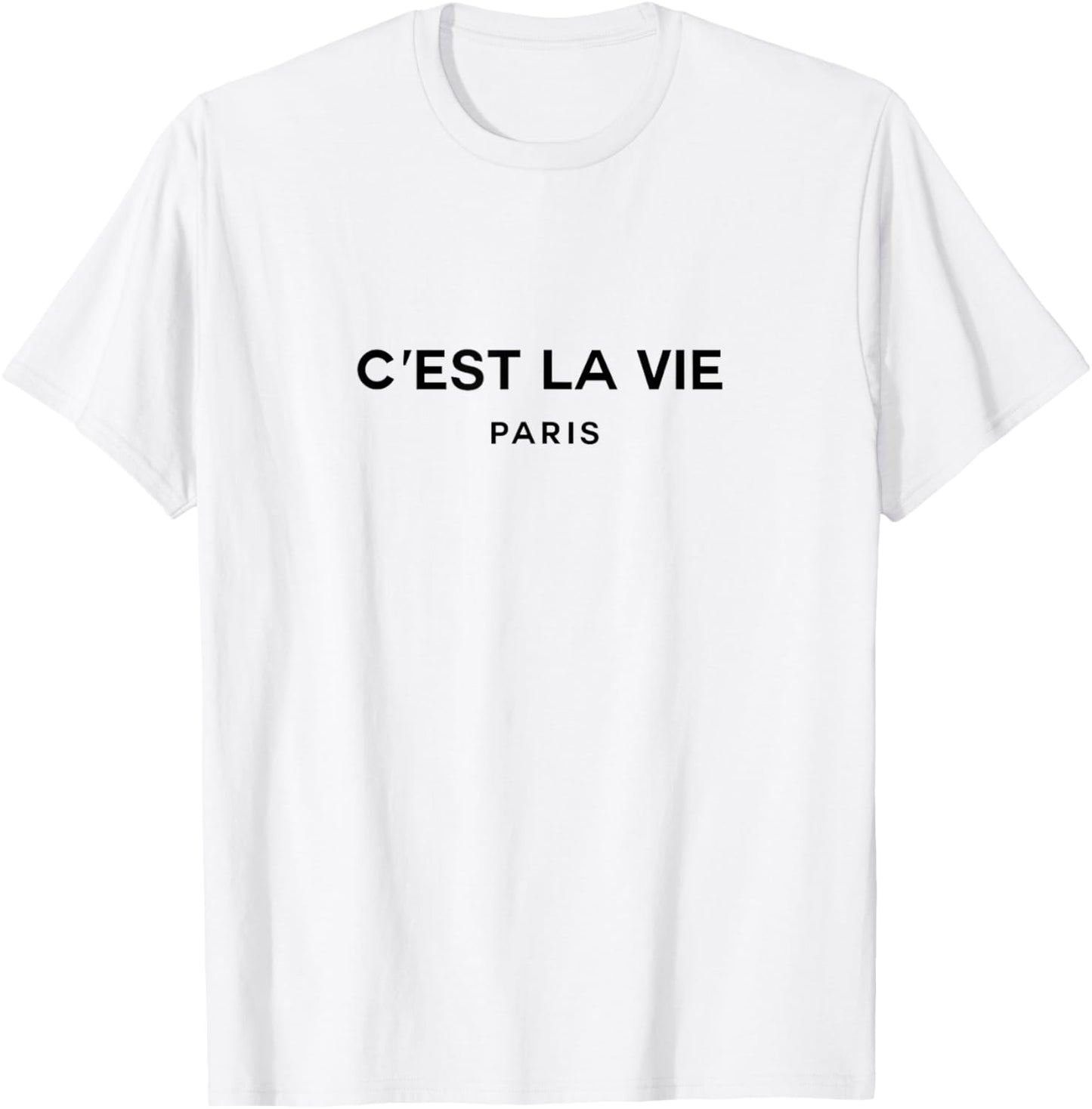 C'est La Vie Paris France T-Shirt - T-Shirt | White