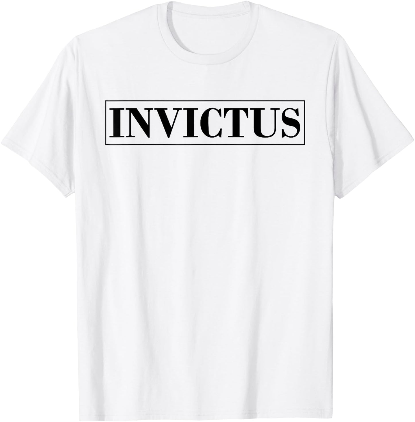 Invictus | Unconquerable and Undefeated T-Shirt - T-Shirt | White