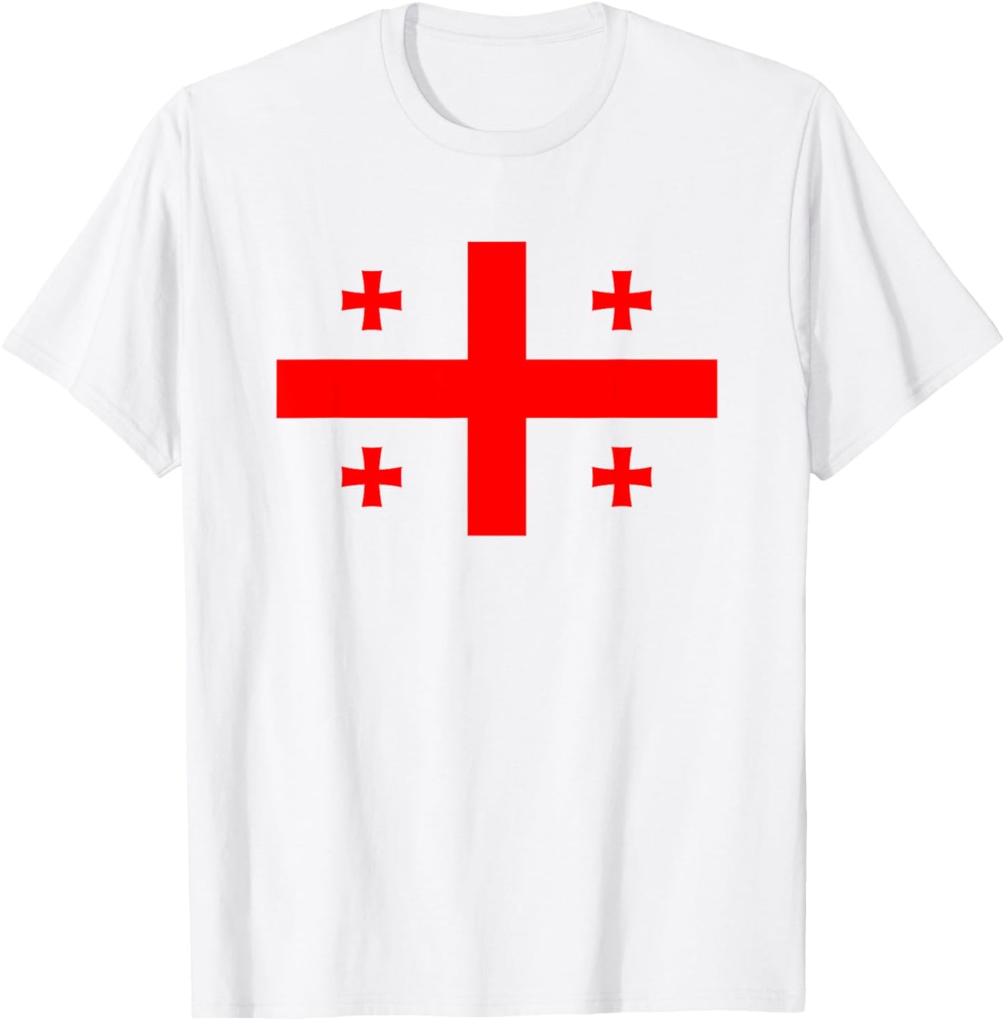 Georgia Georgian flag T-Shirt - T-Shirt | White