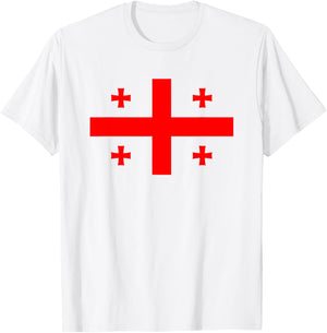 Georgia Georgian flag T-Shirt - T-Shirt | White