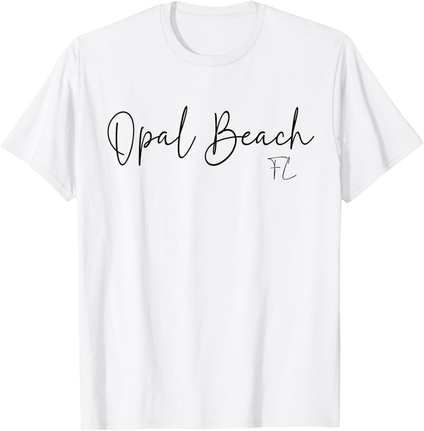Opal Beach Florida CA Retro Women T-Shirt - T-Shirt | White
