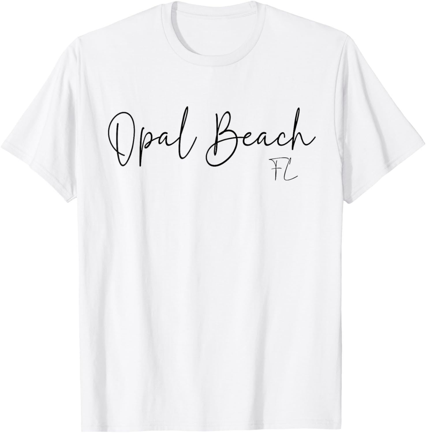 Opal Beach Florida CA Retro Women T-Shirt - T-Shirt | White