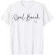 Opal Beach Florida CA Retro Women T-Shirt - T-Shirt | White