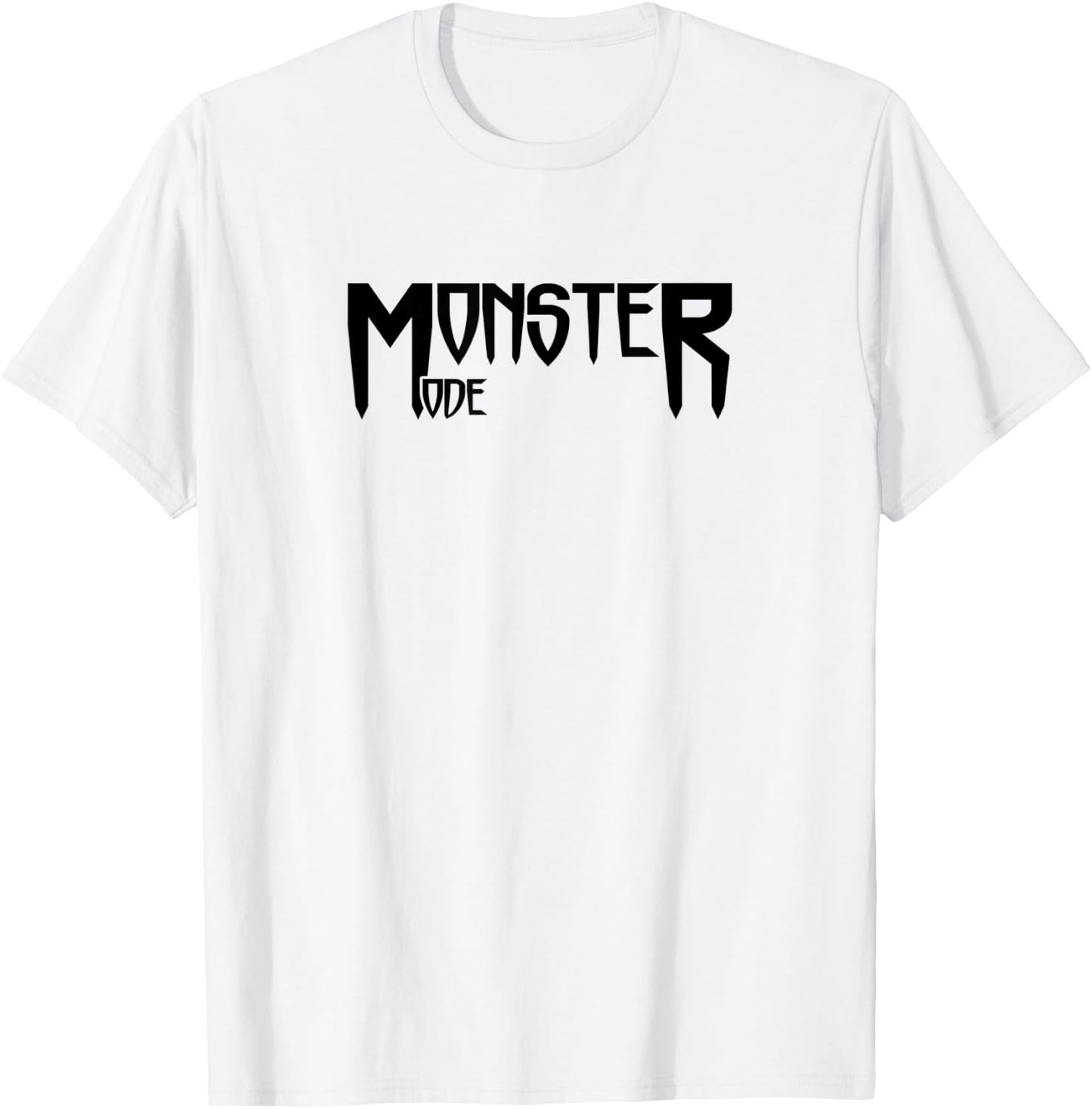 MONSTER MODE - Gym Fitness Workout Motivation Design E459 T-Shirt - T-Shirt | White