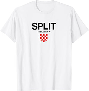 Split Croatian Pride Croatia T-Shirt - T-Shirt | White