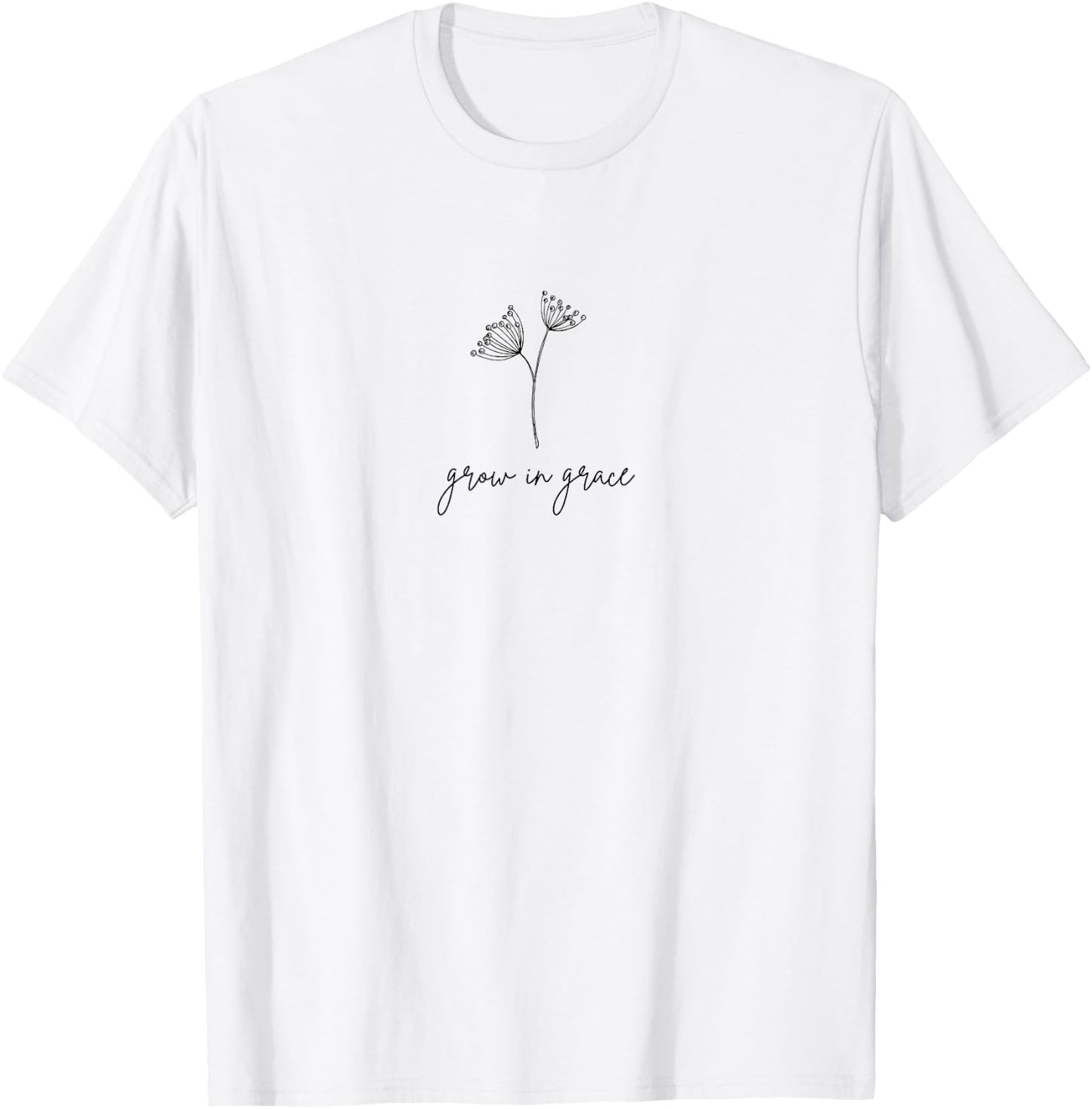 Grow In Grace T-Shirt - T-Shirt | White
