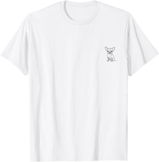 Chihuahua Aesthetic T-Shirt - T-Shirt | White