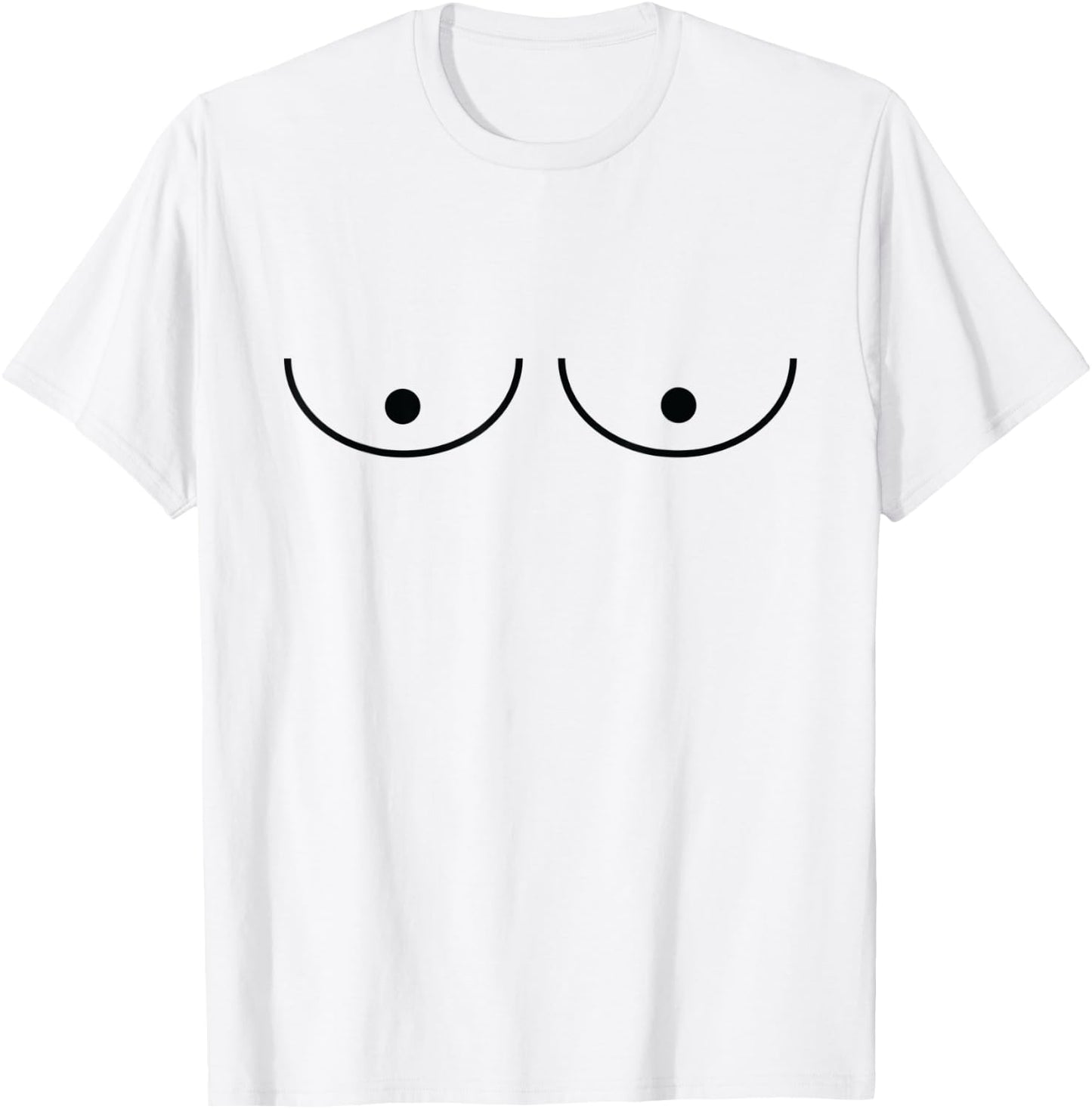 Cute Graphic Titty T-Shirt - T-Shirt | White