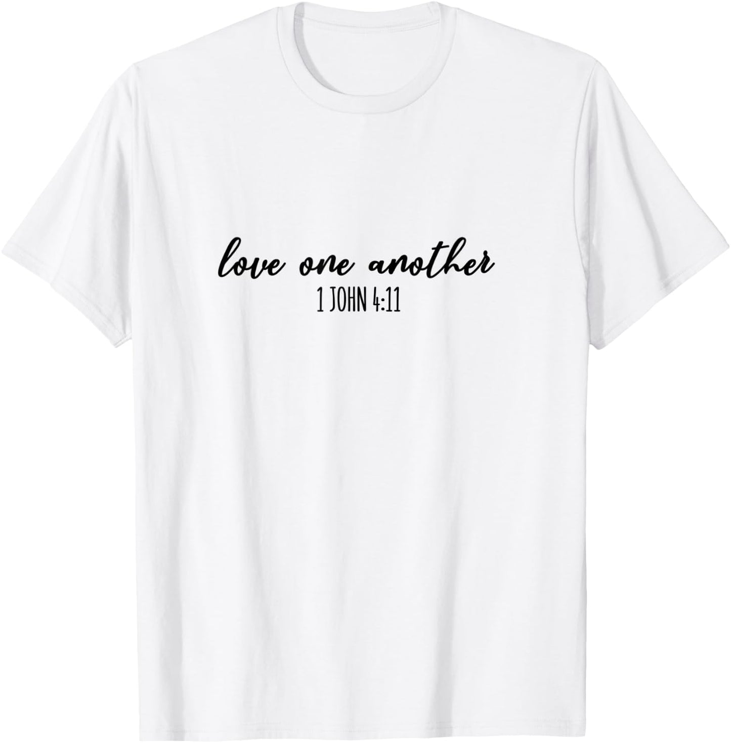 Love One Another - Gift & Men, Christian T-Shirt - T-Shirt | White