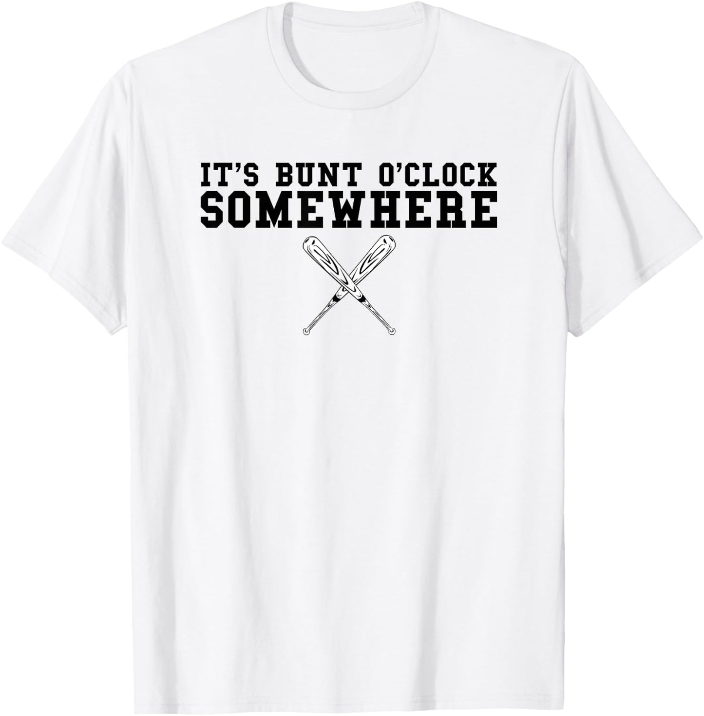 Leadoff Hitter Bunt The Ball Loaded Bases Funny Baseball T-Shirt - T-Shirt | White