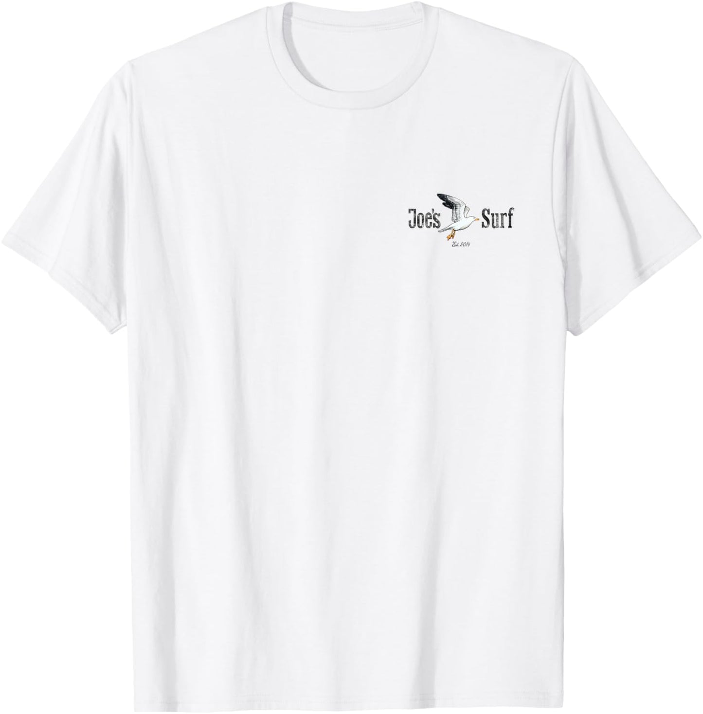 Joe's Surf Seagull Logo Graphic T-Shirt - T-Shirt | White