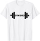 Awesome Weight Lifting Work Out Athletic Gym Bro T-Shirt - T-Shirt | White
