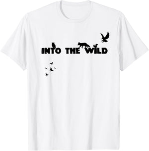 INTO THE WILD Pure nature with wild animals T-Shirt - T-Shirt | White