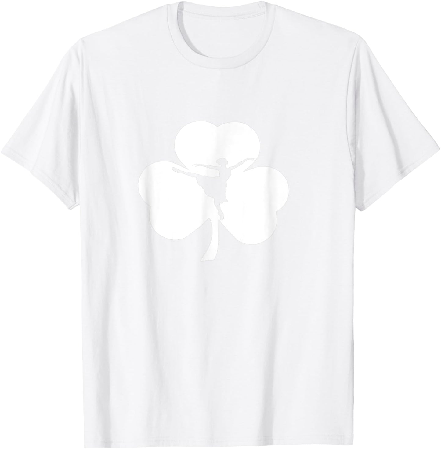 ballerina Irish Shamrock - Ballet St Patrick's Day T-Shirt - T-Shirt | White