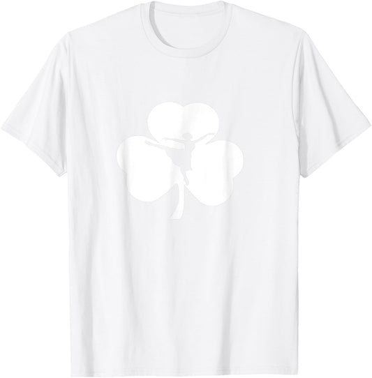 ballerina Irish Shamrock - Ballet St Patrick's Day T-Shirt - T-Shirt | White