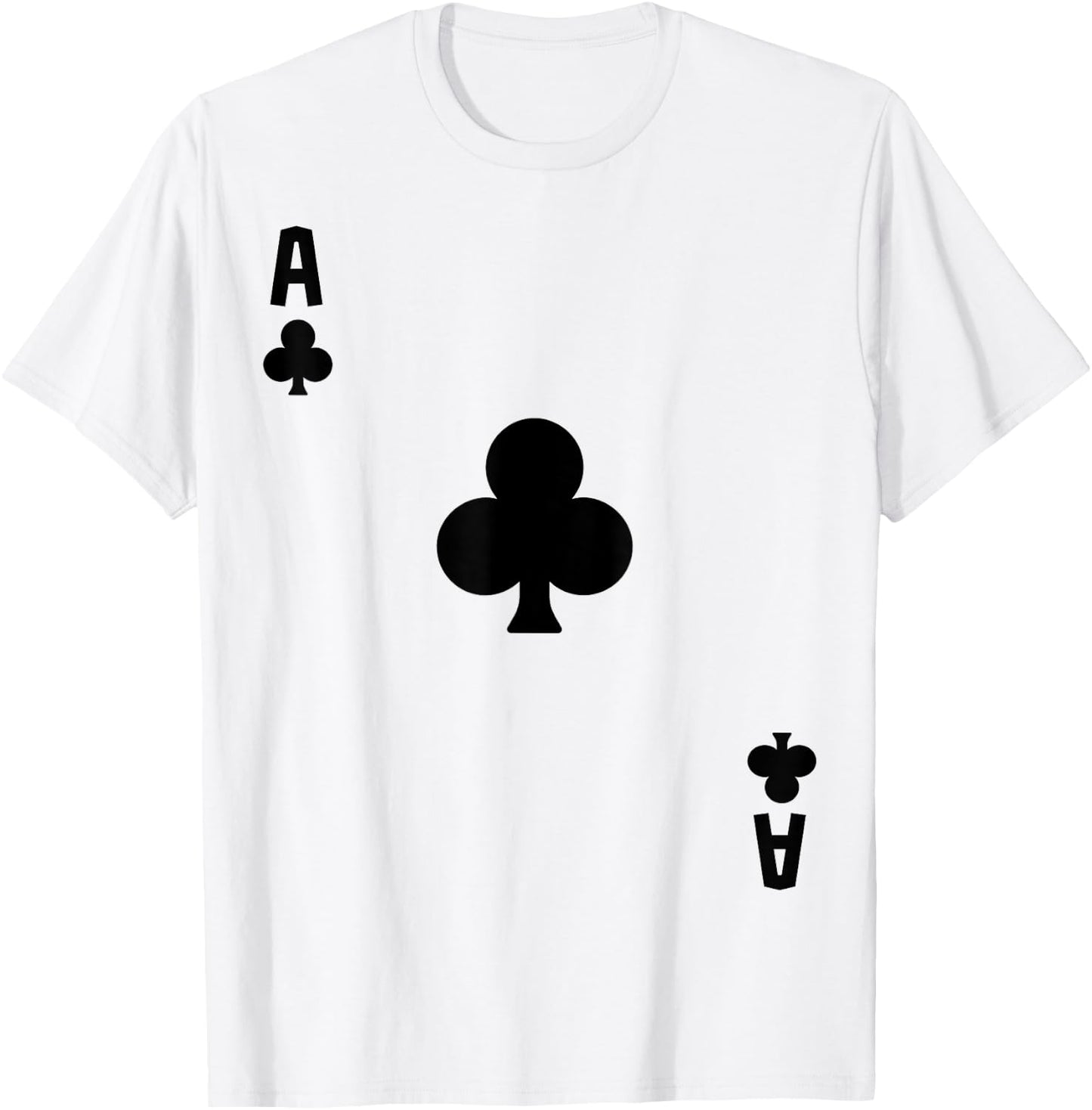 Ace of Clubs Cards Deck Halloween Costume T-Shirt - T-Shirt | White