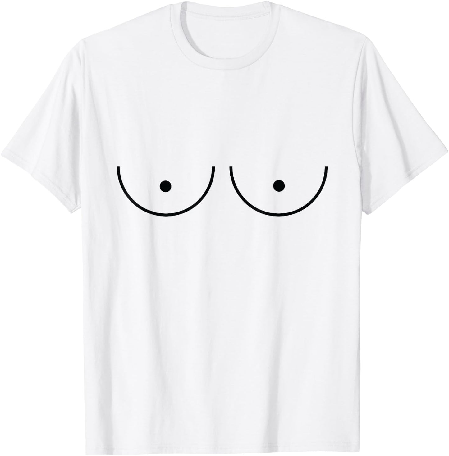 Cute Big Titty Graphic T-Shirt - T-Shirt | White