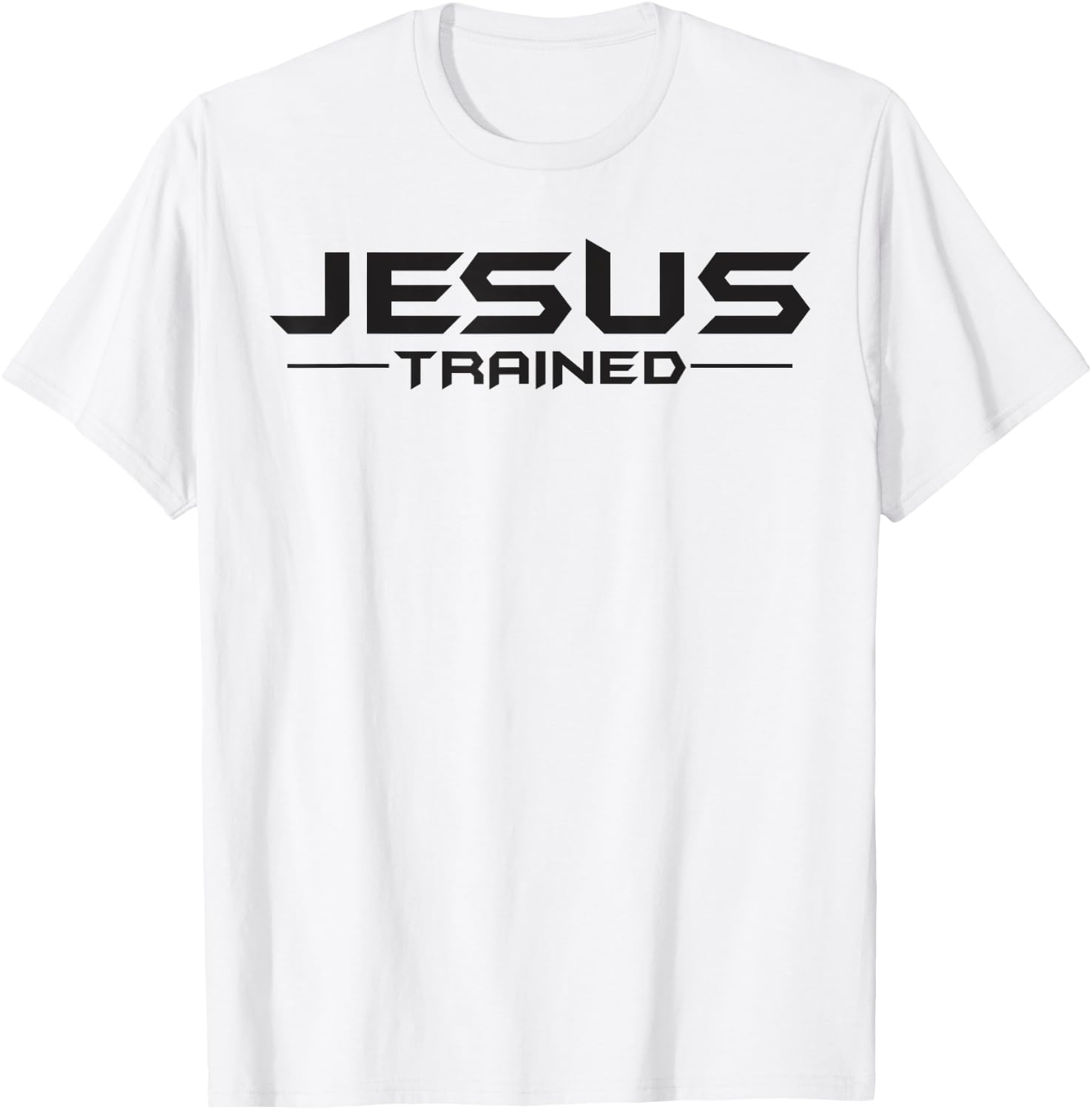 Jesus Trained Classic Wrestling Wrestler Wrestle, Christian2 T-Shirt - T-Shirt | White