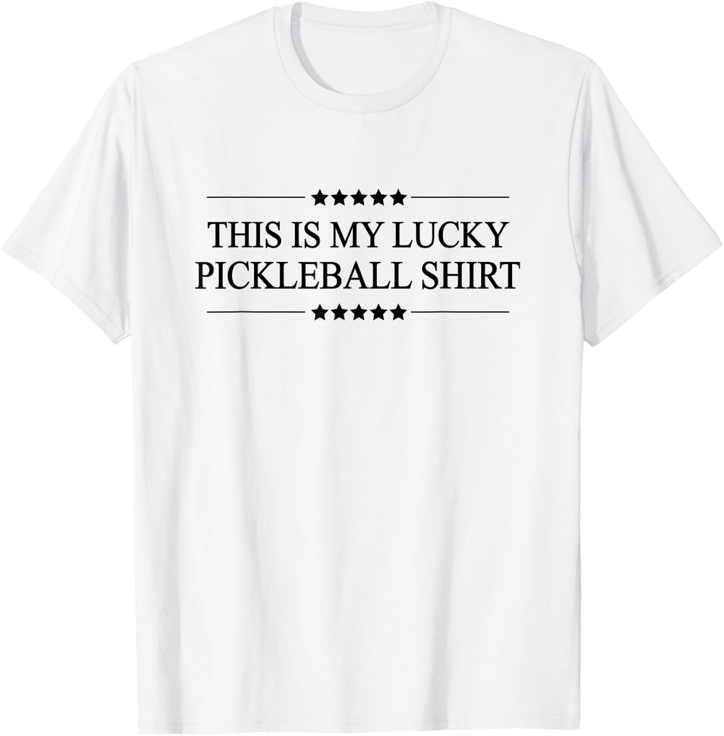 This is My Lucky Pickleball Shirt Funny Graphic T-Shirt - T-Shirt | White