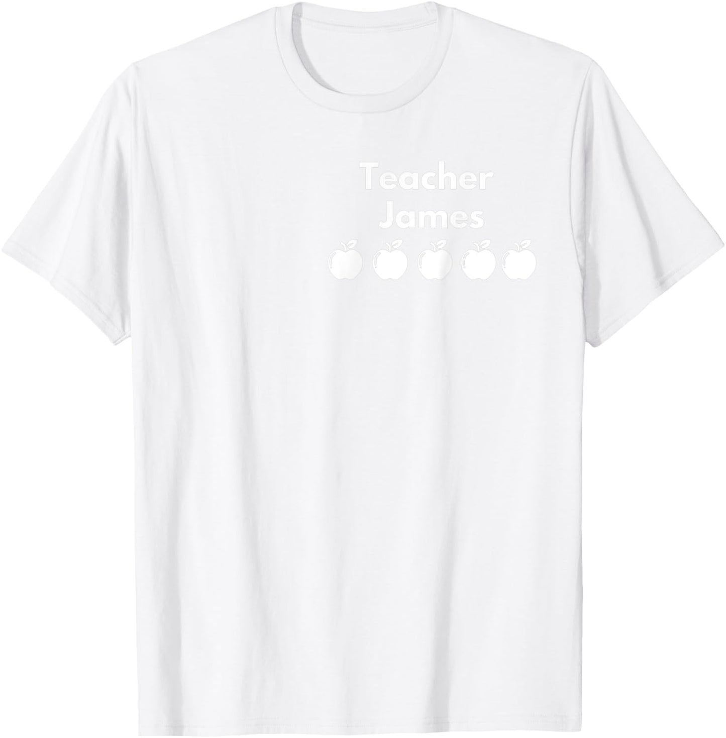 VIPKID | Teacher James| 5 Apple Review T-Shirt - T-Shirt | White