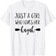 Just A Girl Who Loves Her Kayak Owner Women Kayaking Gear T-Shirt - T-Shirt | White