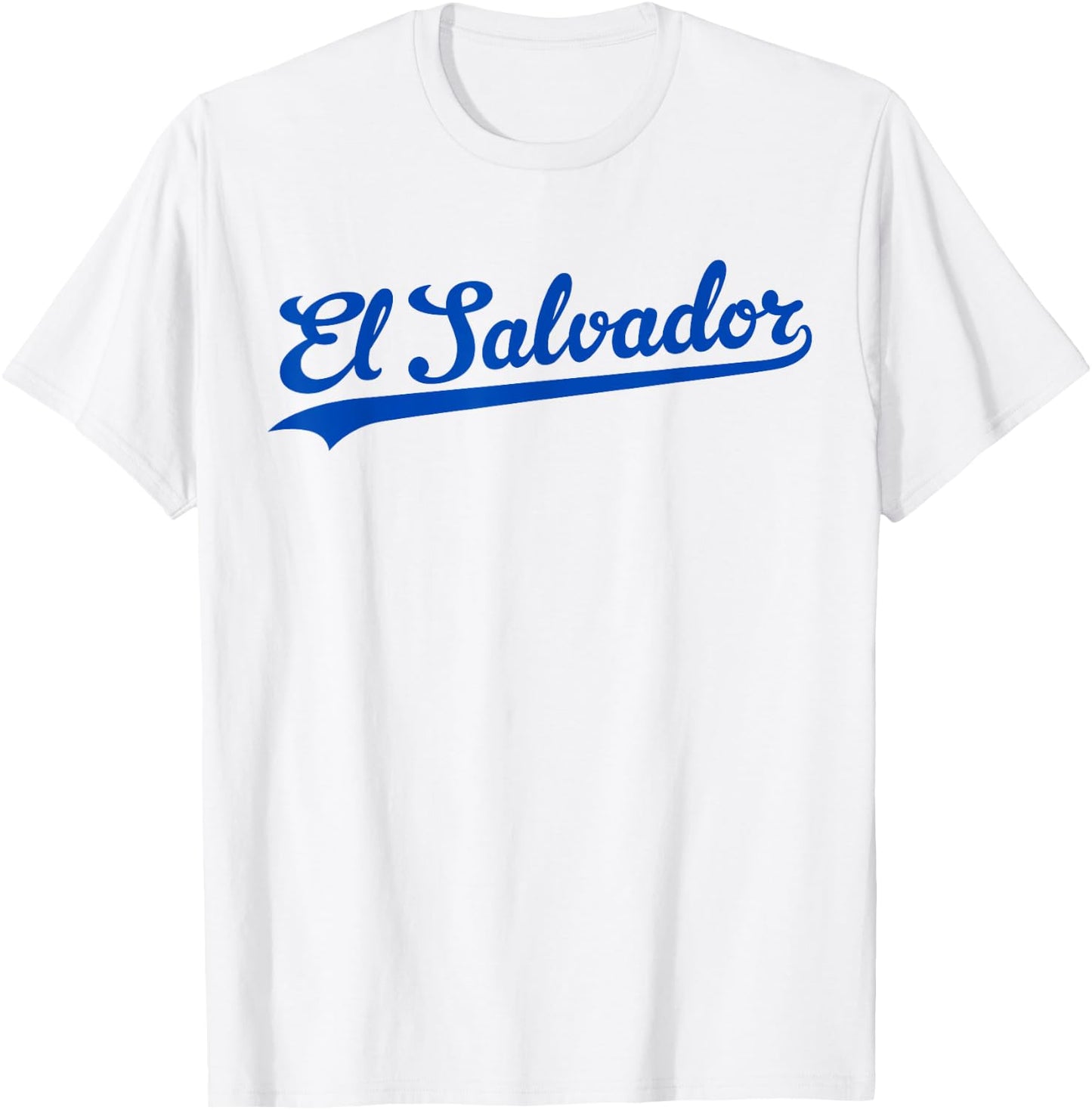 El Salvador Baseball Jersey Script Vintage Retro Style T-Shirt - T-Shirt | White