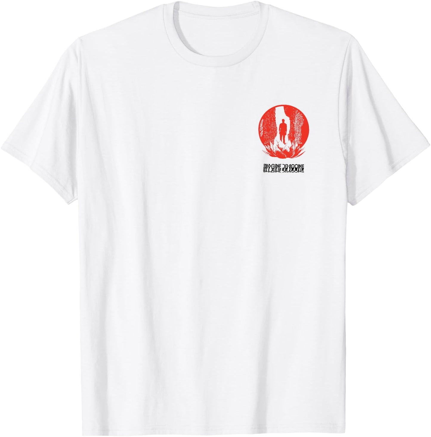 Imagine Dragons Origins Red Logo T-Shirt - T-Shirt | White