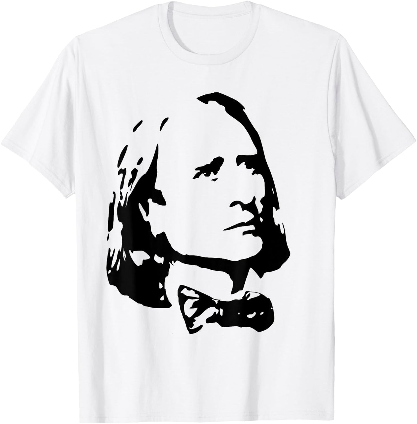Franz Liszt Classical Music Composer Retro Style Propaganda T-Shirt - T-Shirt | White
