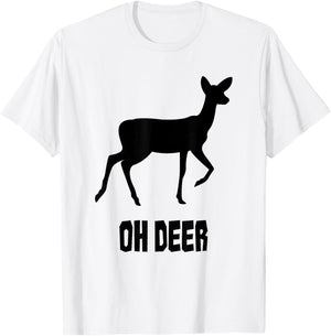 Oh Deer - Oh Dear Black/Black T-Shirt - T-Shirt | White