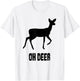 Oh Deer - Oh Dear Black/Black T-Shirt - T-Shirt | White