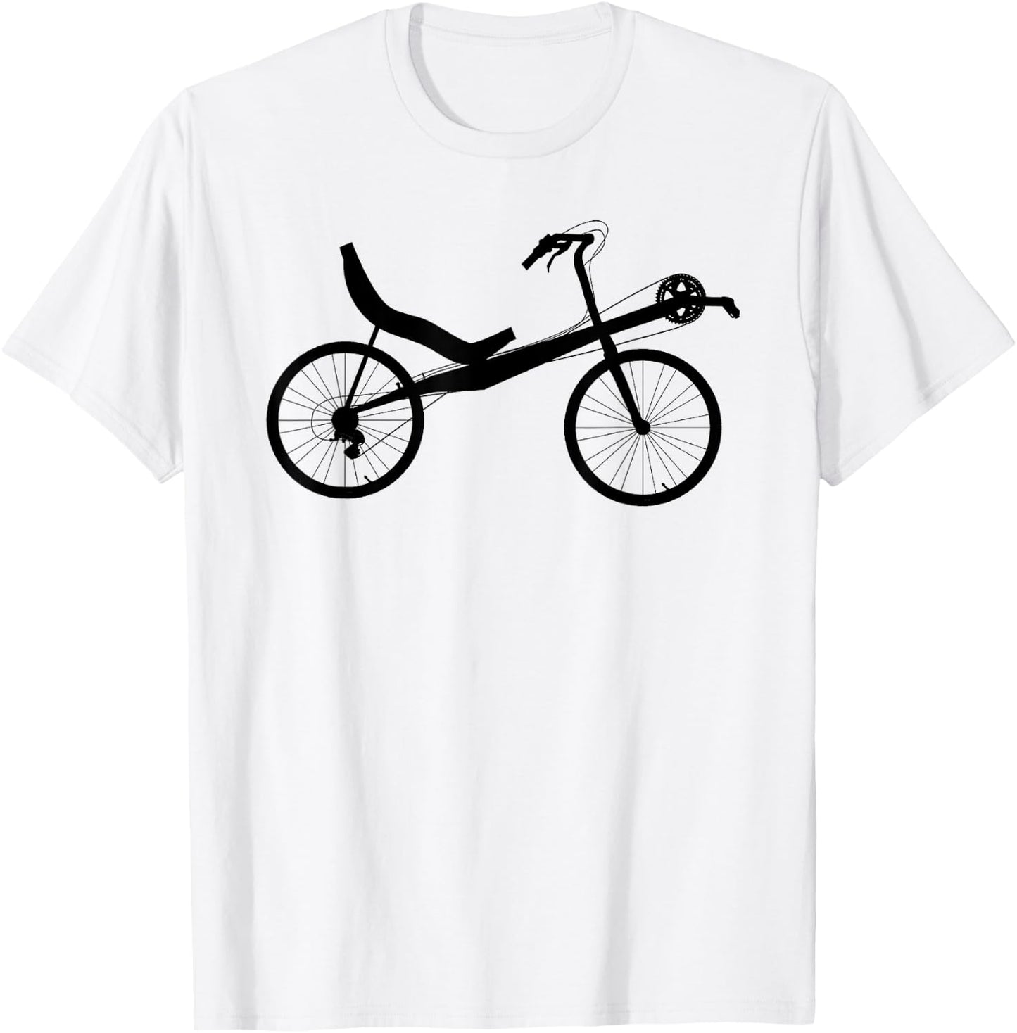 Recumbent Bike Bicycle Cycling T-Shirt - T-Shirt | White