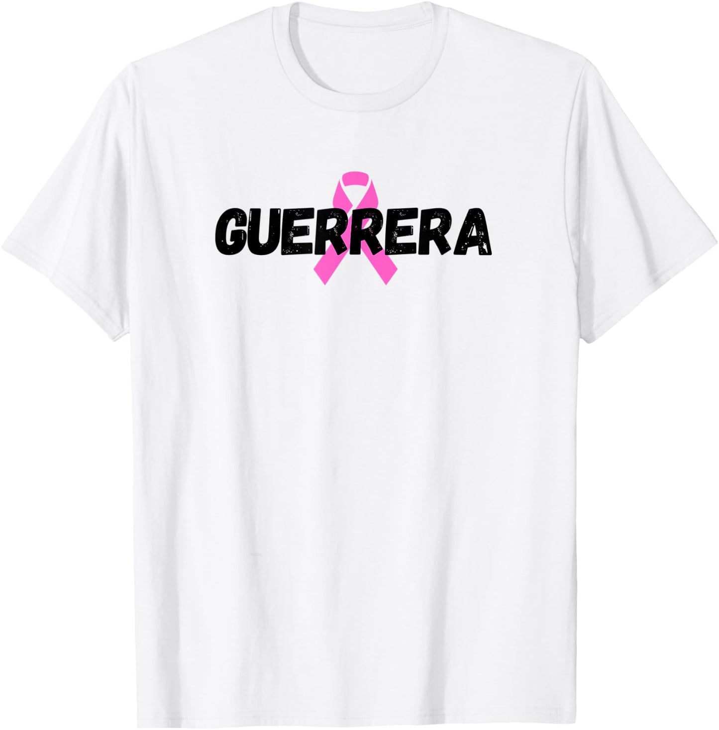 Breast Cancer Warrior Guerrera Pink Ribbon T-Shirt - T-Shirt | White