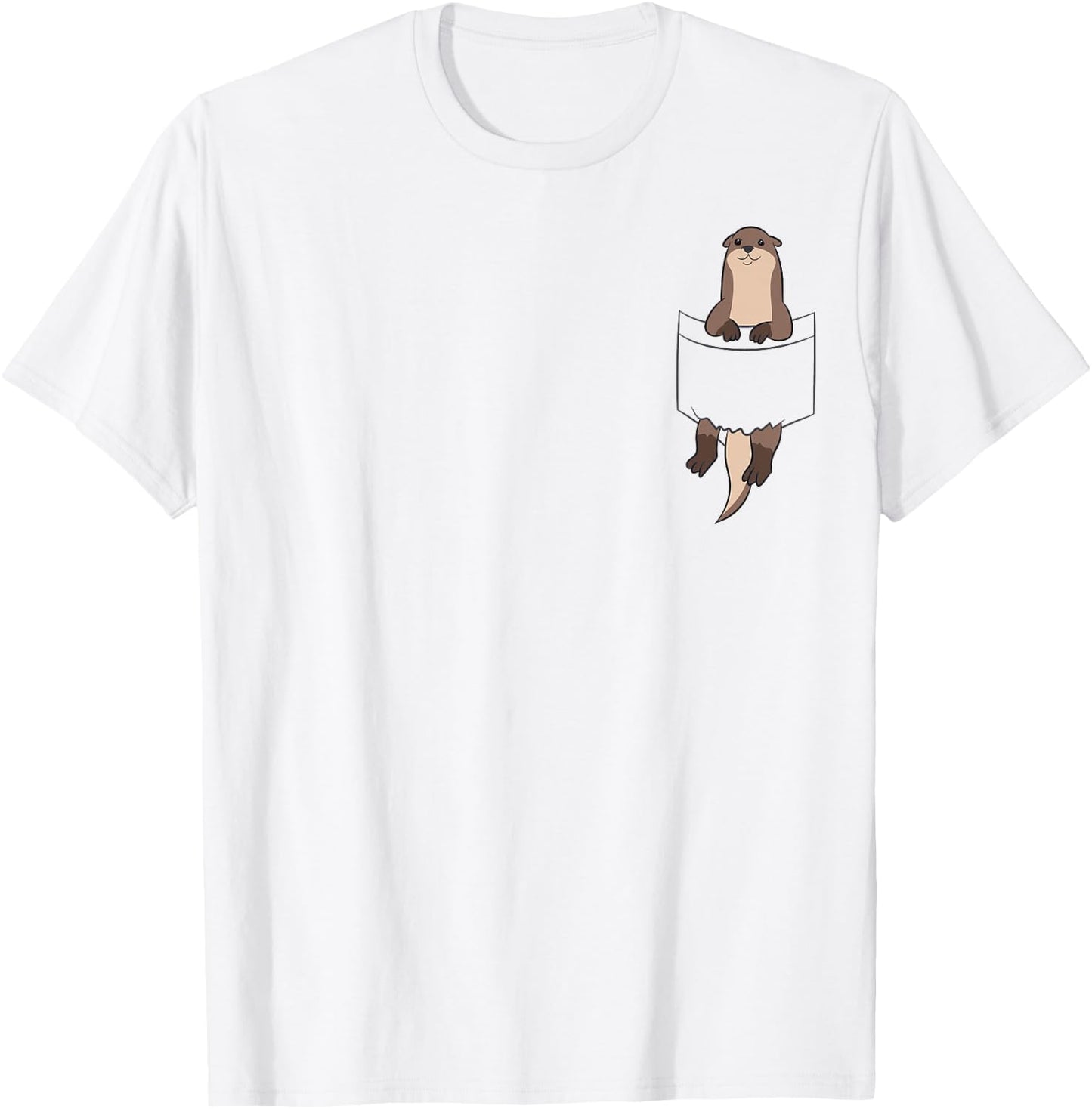Sea in The Pocket Men Women Kids Otters Pocket Sea Otter T-Shirt - T-Shirt | White
