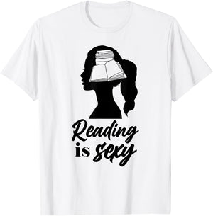 Book Reading Reading Is Sexy T-Shirt - T-Shirt | White