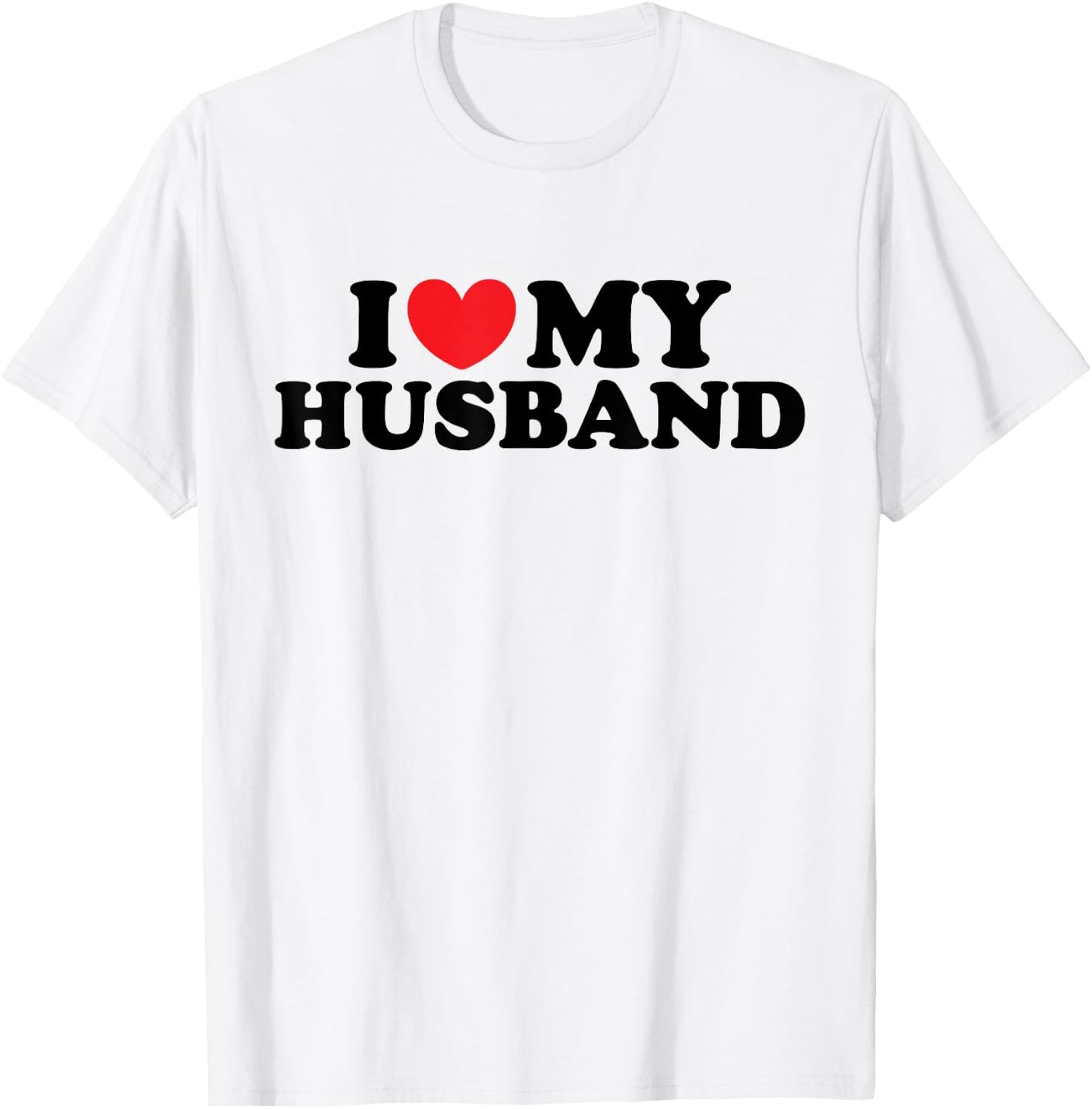 I Love My Husband shirt / I Heart My Husband T-Shirt - T-Shirt | White