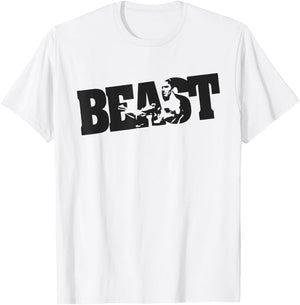 BEAST WORKOUT | cross train clothes for the gym T-Shirt - T-Shirt | White