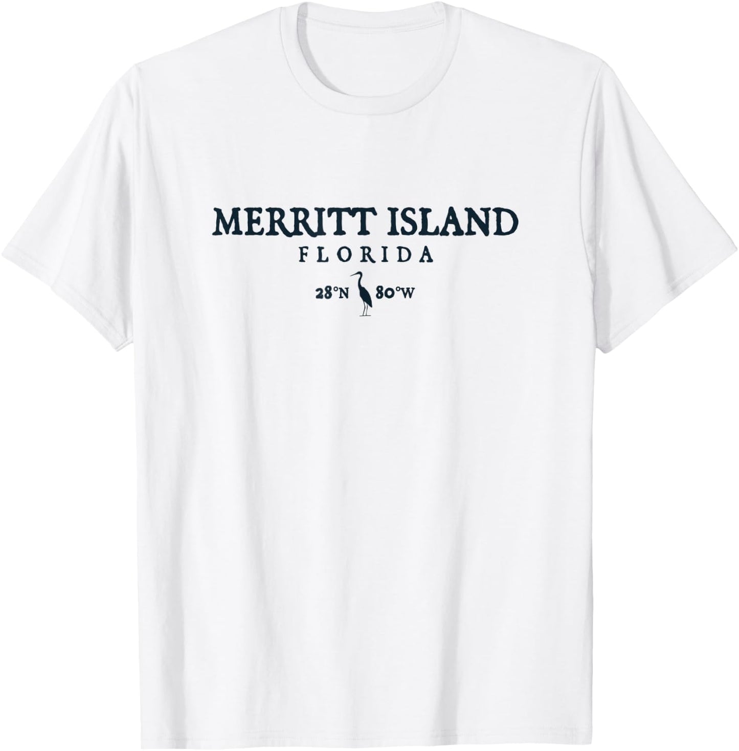 Merritt Island Florida Palm Tree Surf Beach Gift Men Women T-Shirt - T-Shirt | White