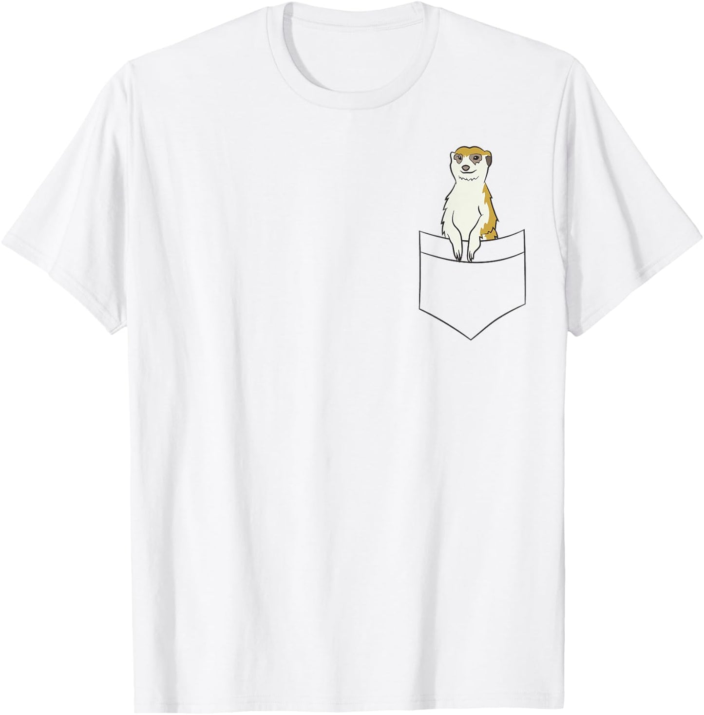 Funny Pocket Meerkat Funny Meerkat In A Pocket T-Shirt - T-Shirt | White