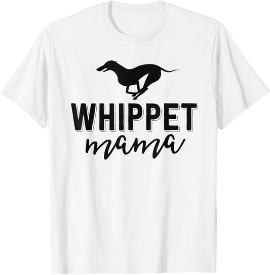 Floral Dog Mom Shirts Owner Gift Whippet Mama T-Shirt - T-Shirt | White