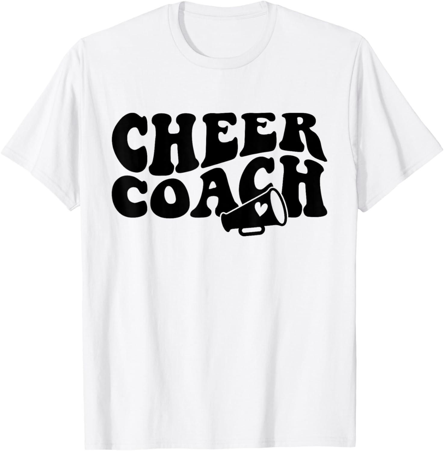 Cheer Coach Funny Design Cute Cheer Coach Cool Coaching T-Shirt - T-Shirt | White