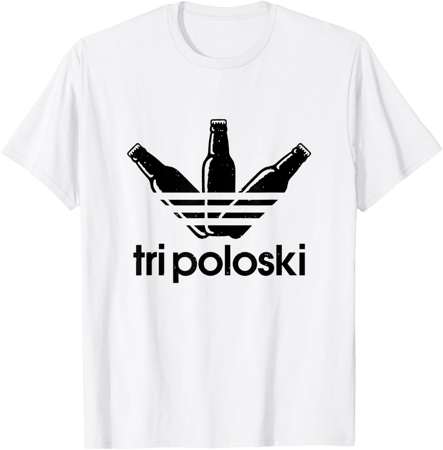 Tri Poloski - Men Women Athletic T-Shirt - T-Shirt | White