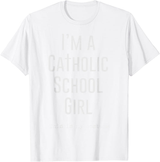Halloween Catholic School Girl Costume T-Shirt - T-Shirt | White