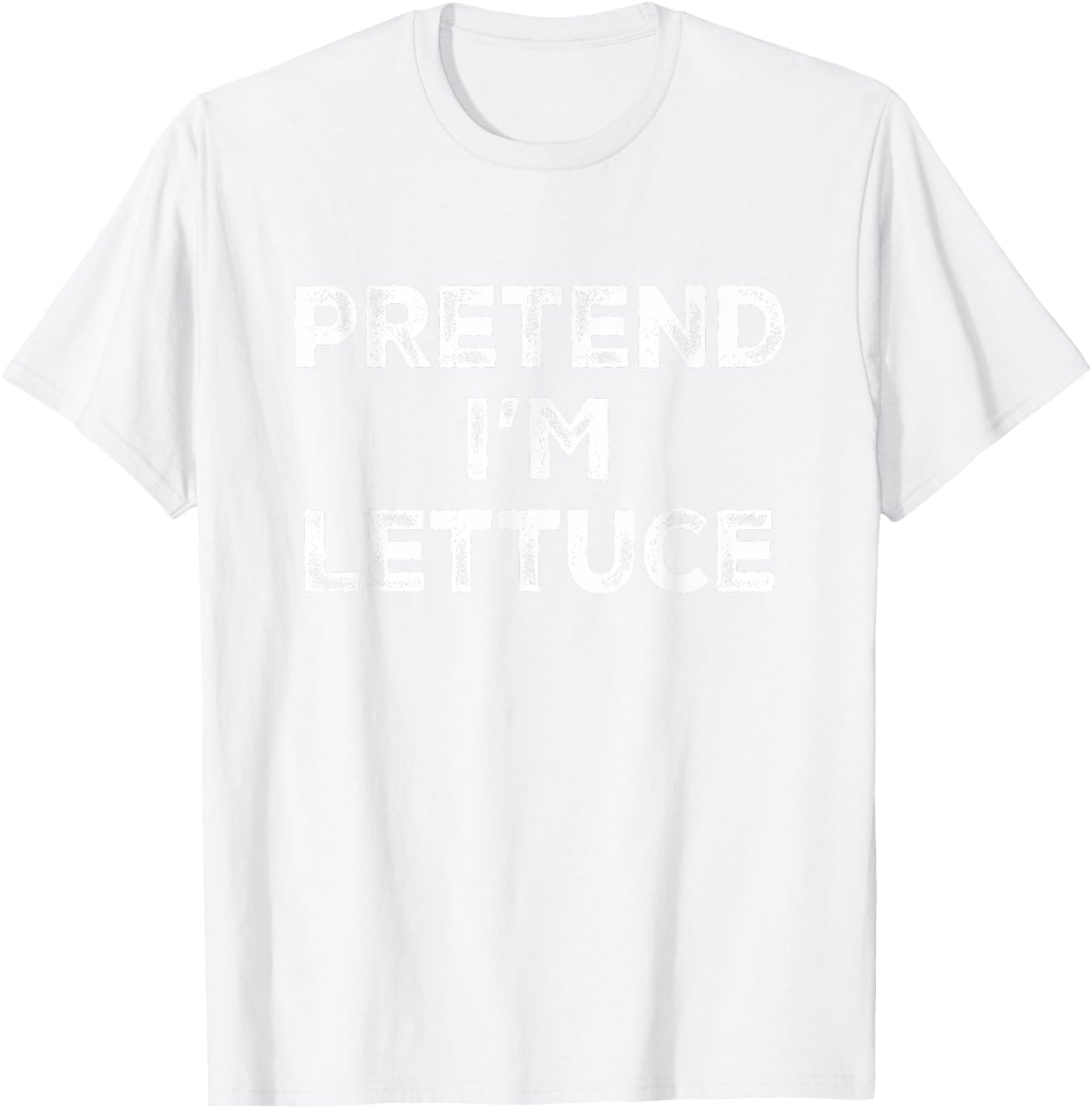 Pretend I'm Lettuce Lazy Halloween Costume T-Shirt - T-Shirt | White