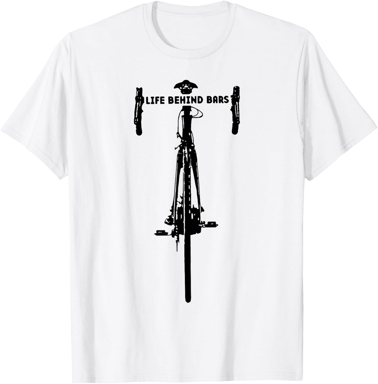 Life Behind Bars Motorcycle Biker T-Shirt - T-Shirt | White