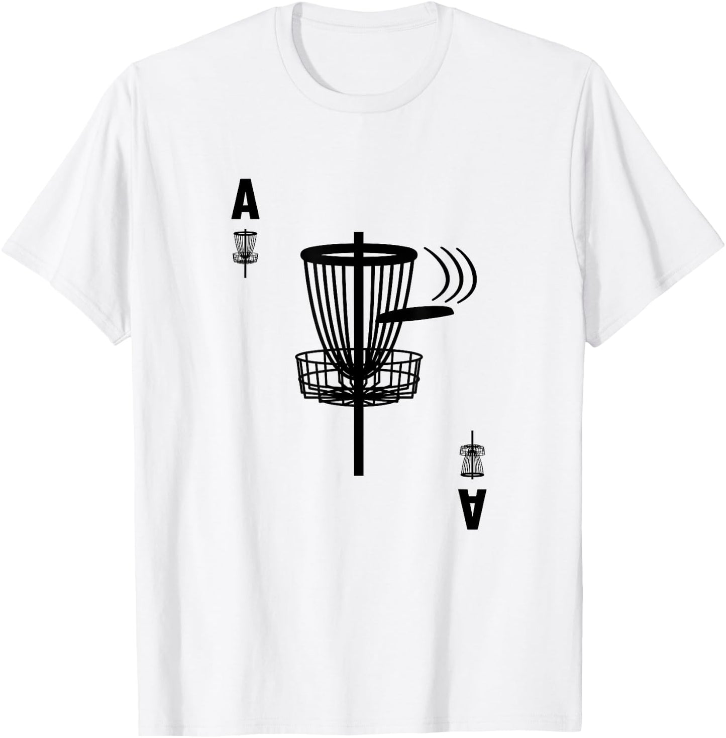 Frisbee Golf Hole In One Ace Card Funny Disc Golf T-Shirt - T-Shirt | White