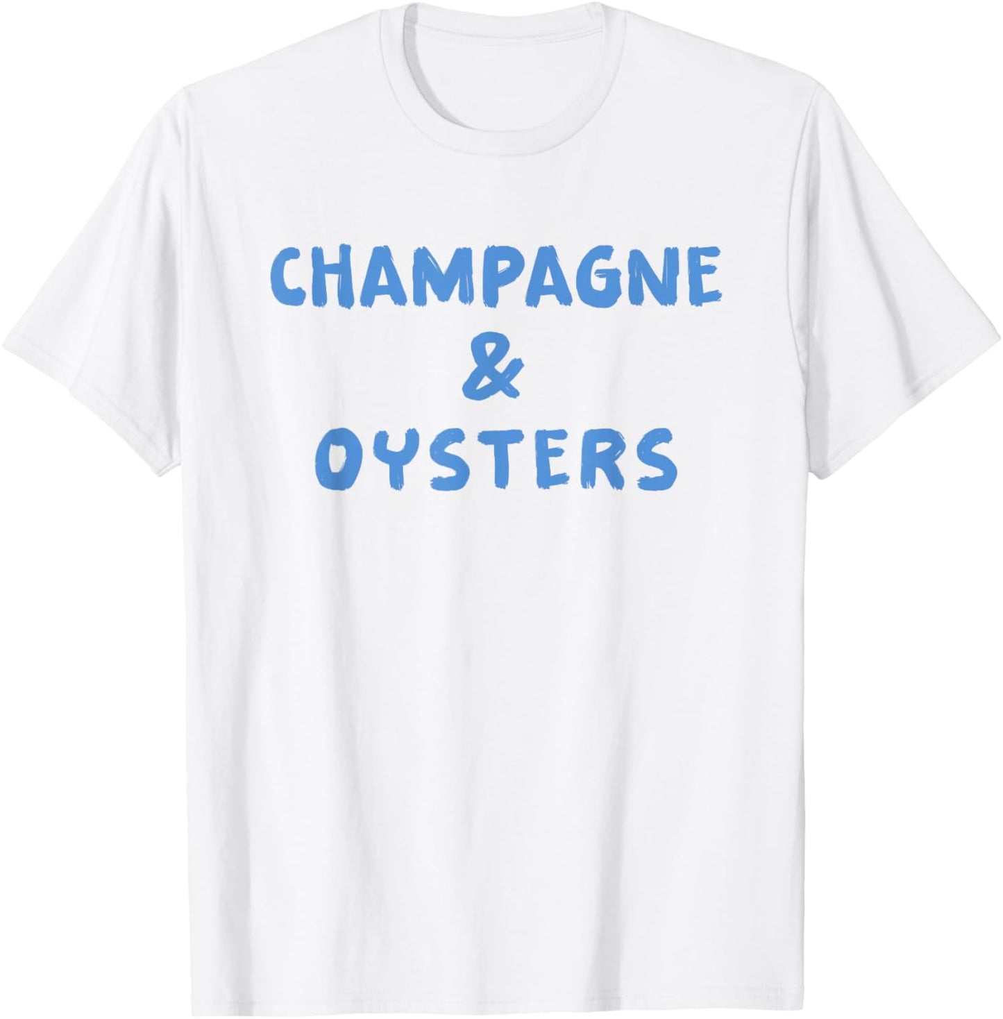 Champagne & Oysters X Delicious Champion & Outside T-Shirt - T-Shirt | White