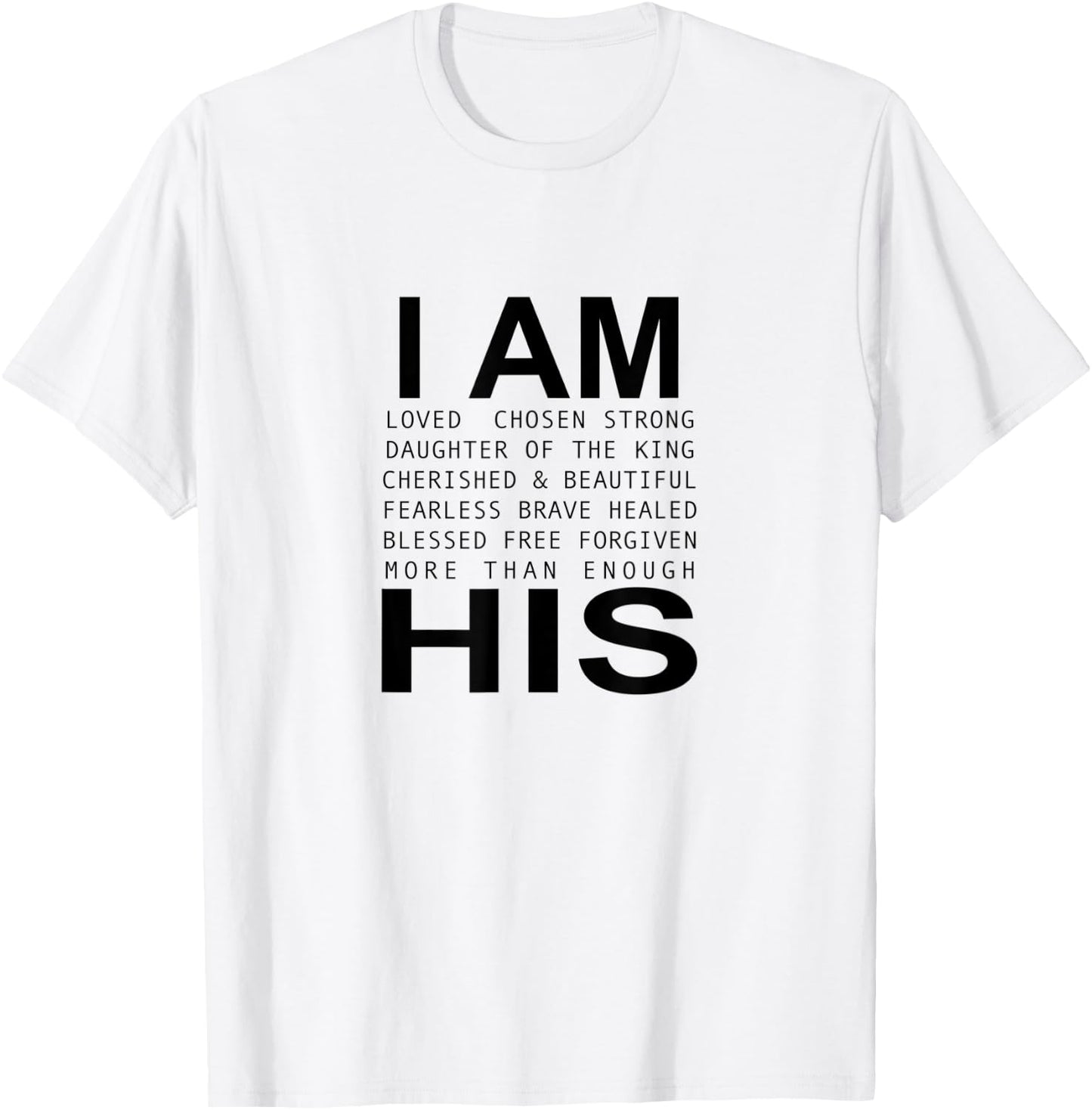 I’m His Christian Faith Christian Jesus God Lover Religious T-Shirt - T-Shirt | White