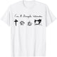 I'm a simple woman jesus dog coffee sewing T-Shirt - T-Shirt | White