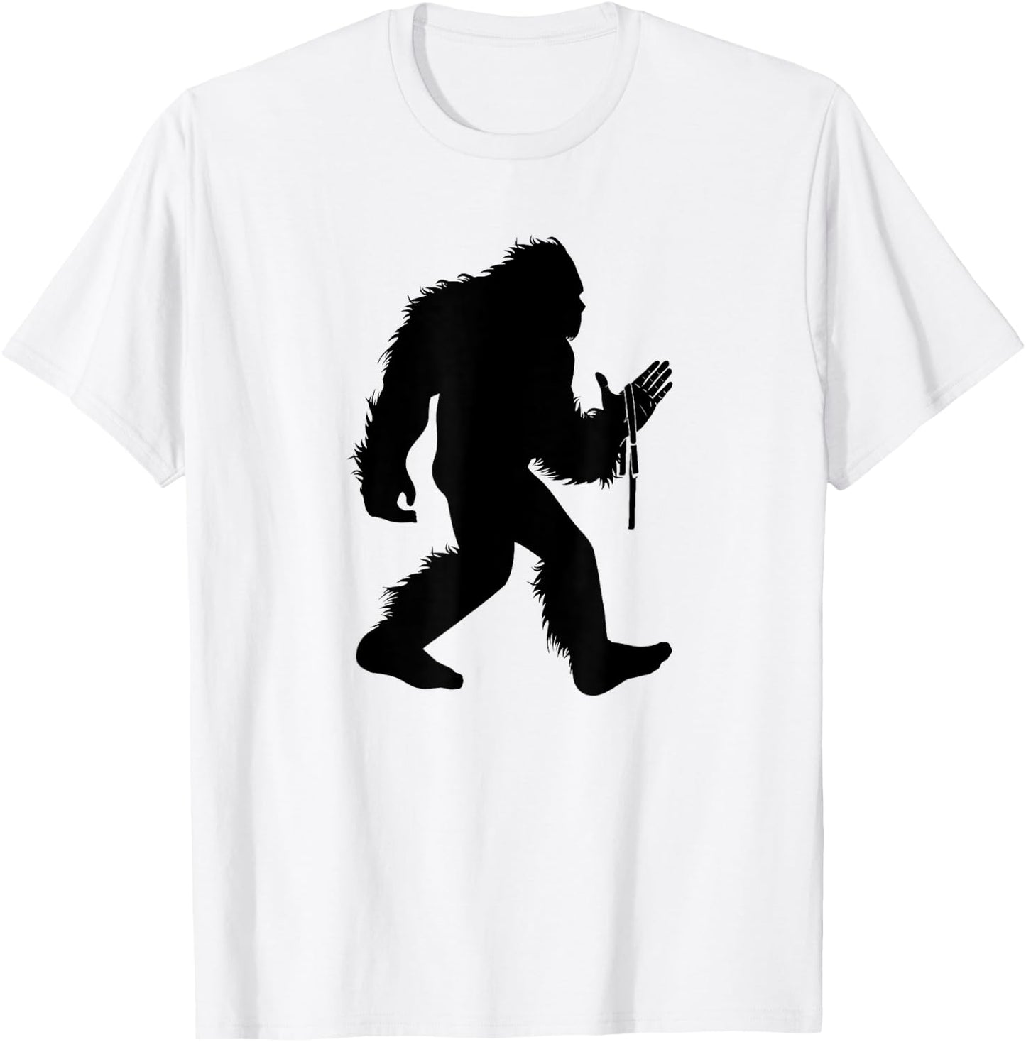 Arm Wrestling Bigfoot Armwrestling Sasquatch Arm Wrestler T-Shirt - T-Shirt | White